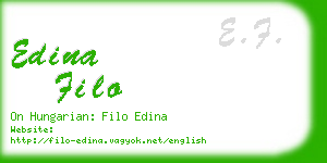 edina filo business card